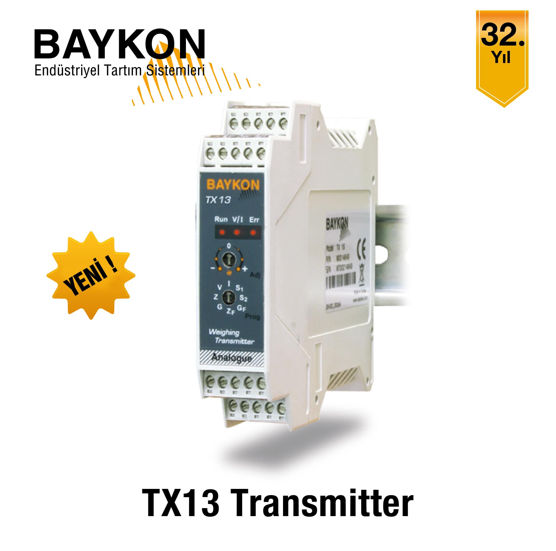 BAYKON TX13 Transmitter ile Yüksek Hassasiyetli Tartı Bilgisi!